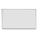 Deluxe Melamine Dry Erase Board, 72 x 48, Melamine White Surface, Silver Anodized Aluminum Frame