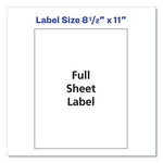 Shipping Labels with TrueBlock Technology, Laser Printers, 8.5 x 11, White, 100/Box