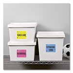 Shipping Labels w/ TrueBlock Technology, Inkjet/Laser Printers, 3.33 x 4, White, 6/Sheet, 500 Sheets/Box