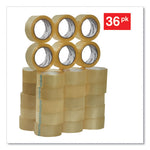 Heavy-Duty Box Sealing Tape, 3" Core, 1.88" x 54.6 yds, Clear, 36/Box