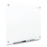 Brilliance Glass Dry-Erase Boards, 96 x 48, White Surface