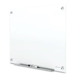 Brilliance Glass Dry-Erase Boards, 48 x 36, White Surface