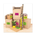 High-Visibility Permanent Laser ID Labels, 5.5 x 8.5, Neon Green, 200/Box