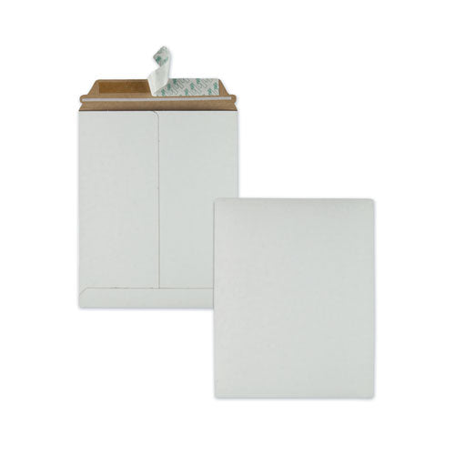 Photo/Document Mailer, Cheese Blade Flap, Redi-Strip Adhesive Closure, 9 x 11.5, White, 25/Box