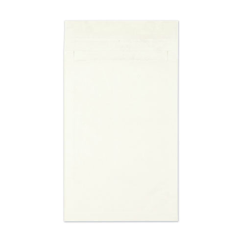 Heavyweight 18lb Tyvek Open End Expansion Mailers, #15 1/2, Cheese Blade Flap, Redi-Strip Closure, 12 x 16, White, 100/Carton