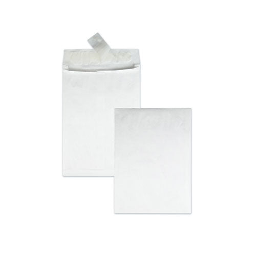 Light 14 lb Tyvek Open End Expansion Mailer Value Pack, #13 1/2, Flip-Stik Flap, Redi-Strip Closure, 10 x 13, White, 100/CT