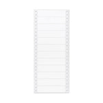 Dot Matrix Printer Mailing Labels, Pin-Fed Printers, 0.94 x 4, White, 5,000/Box