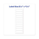 Dot Matrix Printer Mailing Labels, Pin-Fed Printers, 0.94 x 3.5, White, 5,000/Box