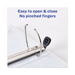 Heavy-Duty View Binder with DuraHinge and Locking One Touch EZD Rings, 3 Rings, 4" Capacity, 11 x 8.5, Chartreuse