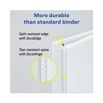 Heavy-Duty View Binder with DuraHinge and Locking One Touch EZD Rings, 3 Rings, 4" Capacity, 11 x 8.5, Red