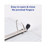 Heavy-Duty View Binder with DuraHinge and One Touch EZD Rings, 3 Rings, 2" Capacity, 11 x 8.5, Navy Blue