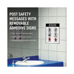 Surface Safe Removable Label Safety Signs, Inkjet/Laser Printers, 3.5 x 5, White, 4/Sheet, 15 Sheets/Pack