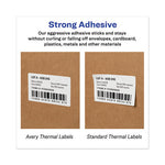 Multipurpose Thermal Labels, 1.13 x 3.5, White, 130/Roll, 2 Rolls/Pack