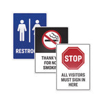 Surface Safe Removable Label Safety Signs, Inkjet/Laser Printers, 7 x 10, White, 15/Pack