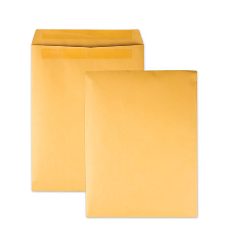 Redi-Seal Catalog Envelope, #12 1/2, Cheese Blade Flap, Redi-Seal Adhesive Closure, 9.5 x 12.5, Brown Kraft, 100/Box