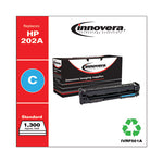 Remanufactured Cyan Toner, Replacement for 202A (CF501A), 1,300 Page-Yield, Ships in 1-3 Business Days