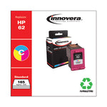 Remanufactured Tri-Color Ink, Replacement for 62 (C2P06AN), 165 Page-Yield