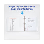 TouchGuard Protection Heavy-Duty View Binders with Slant Rings, 3 Rings, 4" Capacity, 11 x 8.5, White