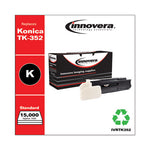 Remanufactured Black Toner, Replacement for TK-352, 15,000 Page-Yield