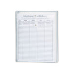 Poly String and Button Interoffice Envelopes, Open-End (Vertical), 9.75 x 11.63, Clear, 5/Pack