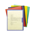 Organized Up Poly Opaque Project Jackets, Letter Size, Assorted Colors, 5/Pack