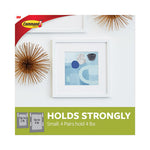 Picture Hanging Strips, Removable, Holds up to 4 lbs per Pair, 0.63 x 1.81, White, 8 Pairs/Pack