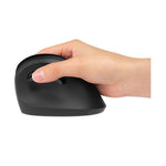 Pro Fit Ergo Vertical Wireless Mouse, 2.4 GHz Frequency/65.62 ft Wireless Range, Right Hand Use, Black