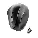 Pro Fit Ergo Vertical Wireless Mouse, 2.4 GHz Frequency/65.62 ft Wireless Range, Right Hand Use, Black