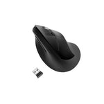 Pro Fit Ergo Vertical Wireless Mouse, 2.4 GHz Frequency/65.62 ft Wireless Range, Right Hand Use, Black