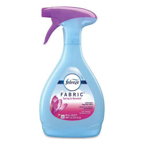 FABRIC Refresher/Odor Eliminator, Spring and Renewal, 27 oz Spray Bottle, 4/Carton