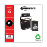 Remanufactured Black Ink, Replacement for 56 (C6656AN), 450 Page-Yield