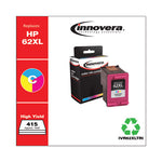 Remanufactured Tri-Color High-Yield Ink, Replacement for 62XL (C2P07AN), 415 Page-Yield