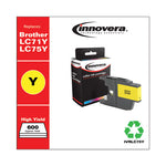 Remanufactured Yellow High-Yield Ink, Replacement for LC75Y, 600 Page-Yield