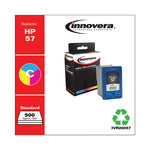 Remanufactured Tri-Color Ink, Replacement for 57 (C6657AN), 400 Page-Yield