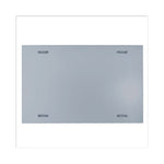 Frameless Magnetic Glass Marker Board, 72 x 48, White Surface