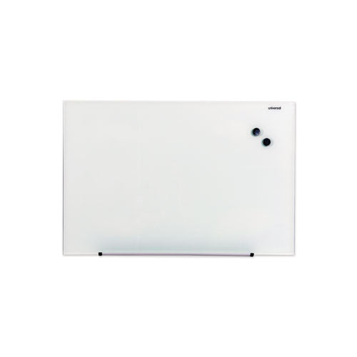 Frameless Magnetic Glass Marker Board, 36 x 24, Translucent Frost Surface