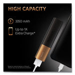 Rechargeable 3,350 mAh Powerbank, 1 Day Portable Charger