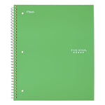 Wirebound Notebook with Eight Pockets, 5-Subject, Wide/Legal Rule, Randomly Assorted Cover Color, (200) 10.5 x 8 Sheets