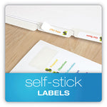 Custom Label Tab Dividers with Self-Adhesive Tab Labels, 5-Tab, 11 x 8.5, White, 25 Sets