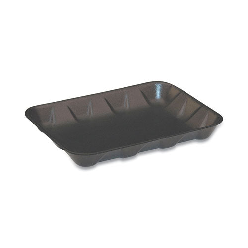 Supermarket Tray, #4D, 9.58 x 7.08 x 1.25, Black, Foam, 400/Carton