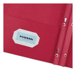 Two-Pocket Folder, Prong Fastener, 0.5" Capacity, 11 x 8.5, Red, 25/Box