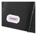 Two-Pocket Folder, Prong Fastener, 0.5" Capacity, 11 x 8.5, Black, 25/Box