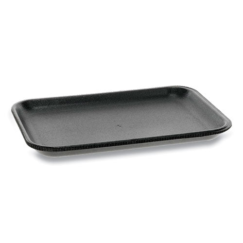 Supermarket Tray, #2, 8.38 x 5.88 x 0.69, Black, Foam, 500/Carton