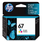 HP 67, (3YM55AN) Tri-Color Original Ink Cartridge