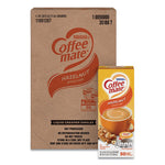 Liquid Coffee Creamer, Hazelnut, 0.38 oz Mini Cups, 50/Box, 4 Boxes/Carton, 200 Total/Carton