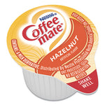 Liquid Coffee Creamer, Hazelnut, 0.38 oz Mini Cups, 50/Box, 4 Boxes/Carton, 200 Total/Carton