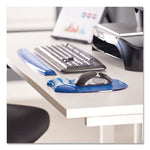 Gel Crystals Keyboard Wrist Rest, 18.5 x 2.25, Blue