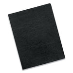 Executive Leather-Like Presentation Cover, Black, 11.25 x 8.75, Unpunched, 200/Pack