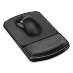 Gel Mouse Pad with Wrist Rest, 6.25 x 10.12, Graphite/Platinum