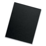 Futura Presentation Covers for Binding Systems, Opaque Black, 11 x 8.5, Unpunched, 25/Pack